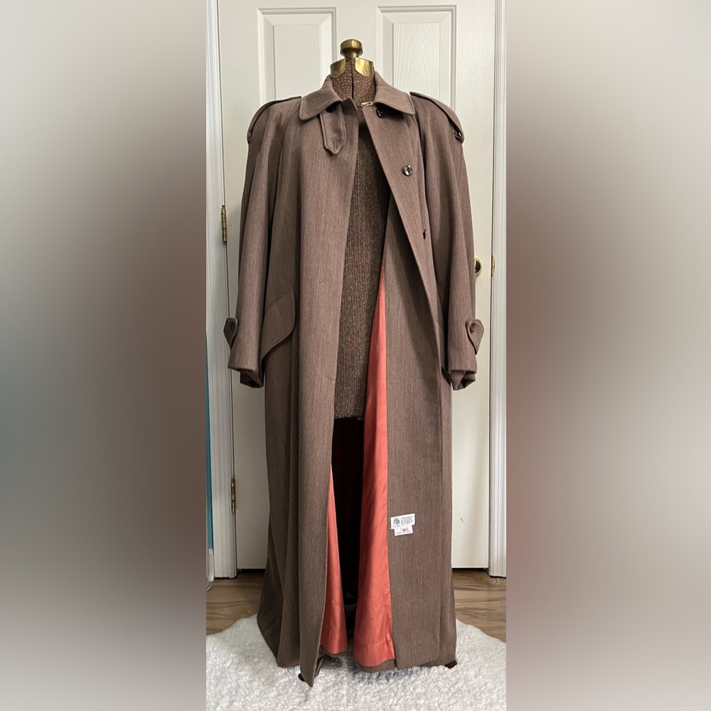 Vintage Talbots full length 100% wool coat